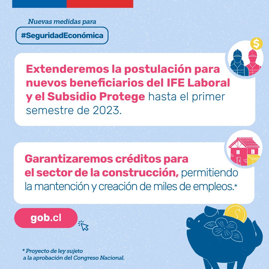 BSepulvedaHales's tweet photo. Si se aprueba por el Congreso, el
Aporte Familiar Permanente (conocido como #BonoMarzo) se duplicará y, a través de 2 pagos, beneficiará a más de 1 millón 500 mil familias.
Les dejo también otras medidas que anunció el presidente @GabrielBoric 👇🏽#seguridadEconómica https://t.co/5Ub5NEjuc9