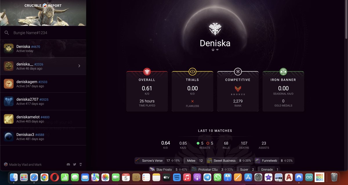 MauryMillenium's tweet photo. @Bungie @BungieHelp @DestinyTheGame 
This is Skill based matchmaking, good job guys, you are useless https://t.co/S4WEhBotR8