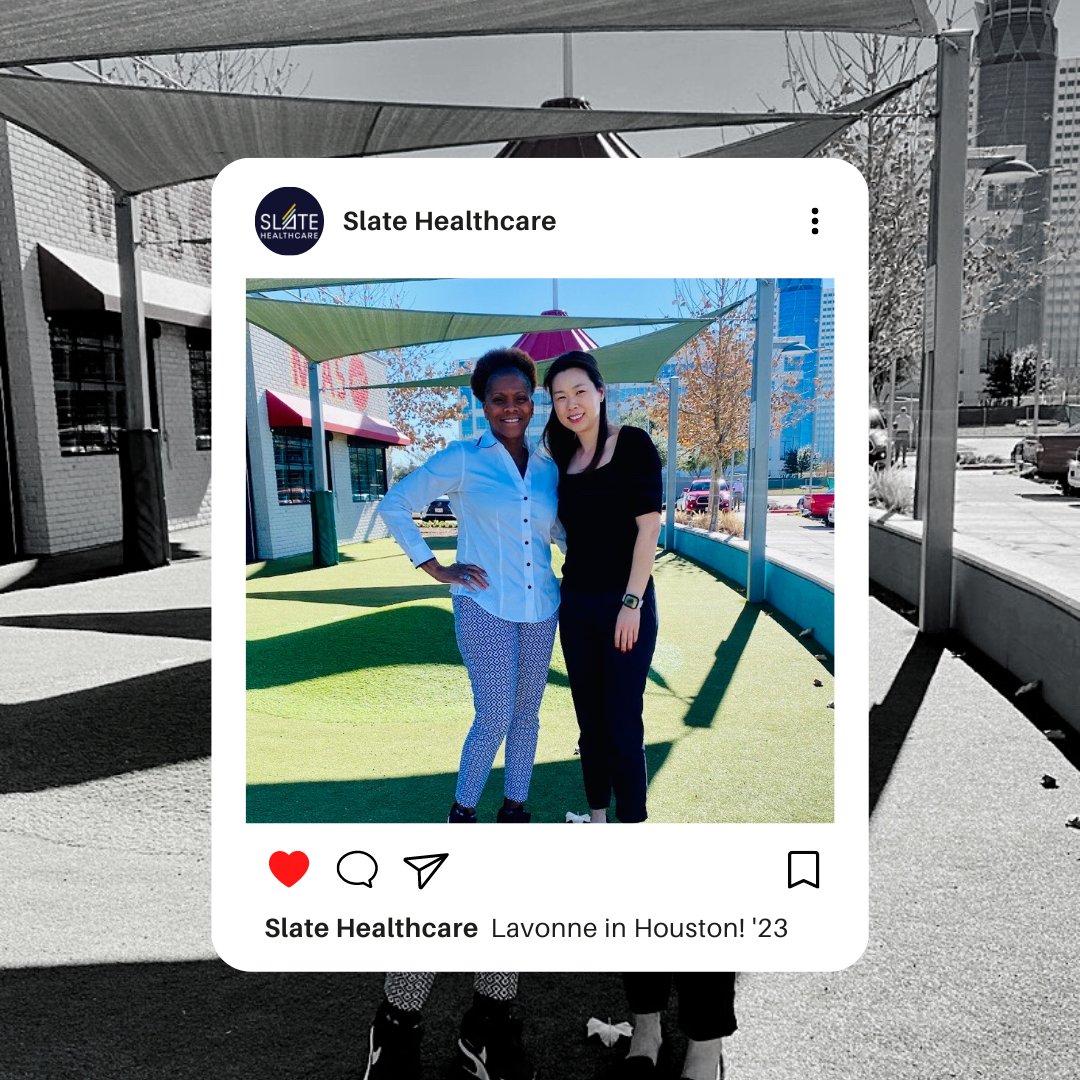 SlateHealthcare's tweet photo. You can't just have good food, you've got to have good company! 

Our Sr. Advisor, Hannah had the pleasure to hang out with one of our travelers, Lavonne 💛

#travelnurse #travelnursing #travelnurselife #travelnurseadventures
#travelnurserecruiter #teamslate #slatenurses https://t.co/Qw8ht7Jhxq