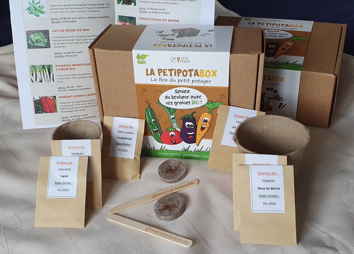 petit-potager.com/petipotabox
Hello les potapotes, voici une bonne grosse nouvelle. J'ai le plaisir de vous annoncer le lancement de mon projet de box potagère : la petipotabox. Elle contient une sélection de semences bio et reproductibles mais pas que ...