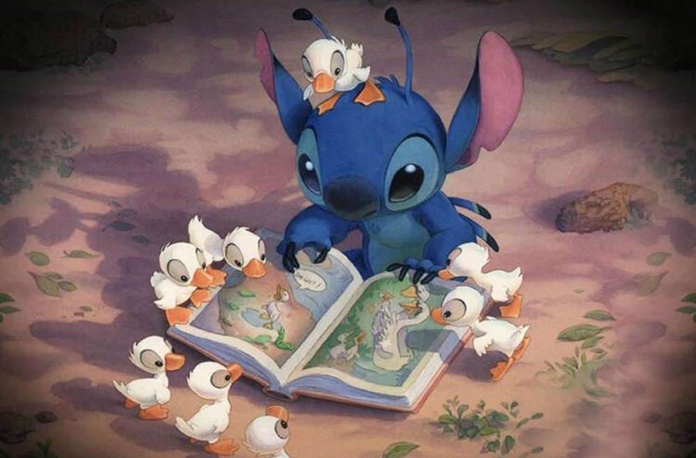 Animated_Antic's tweet photo. I love the art that appear at the end credits of Lilo and Stitch. They're so such cute watercolor pictures. https://t.co/3YNGux5XXe