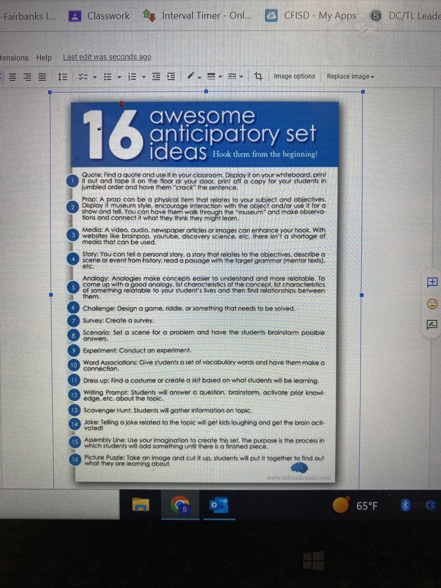 BlakeAlex51105's tweet photo. Don’t forget to have fun with anticipatory sets to intrigue your students before the lesson. Found this on Pinterest https://t.co/atmS4bZYAt
