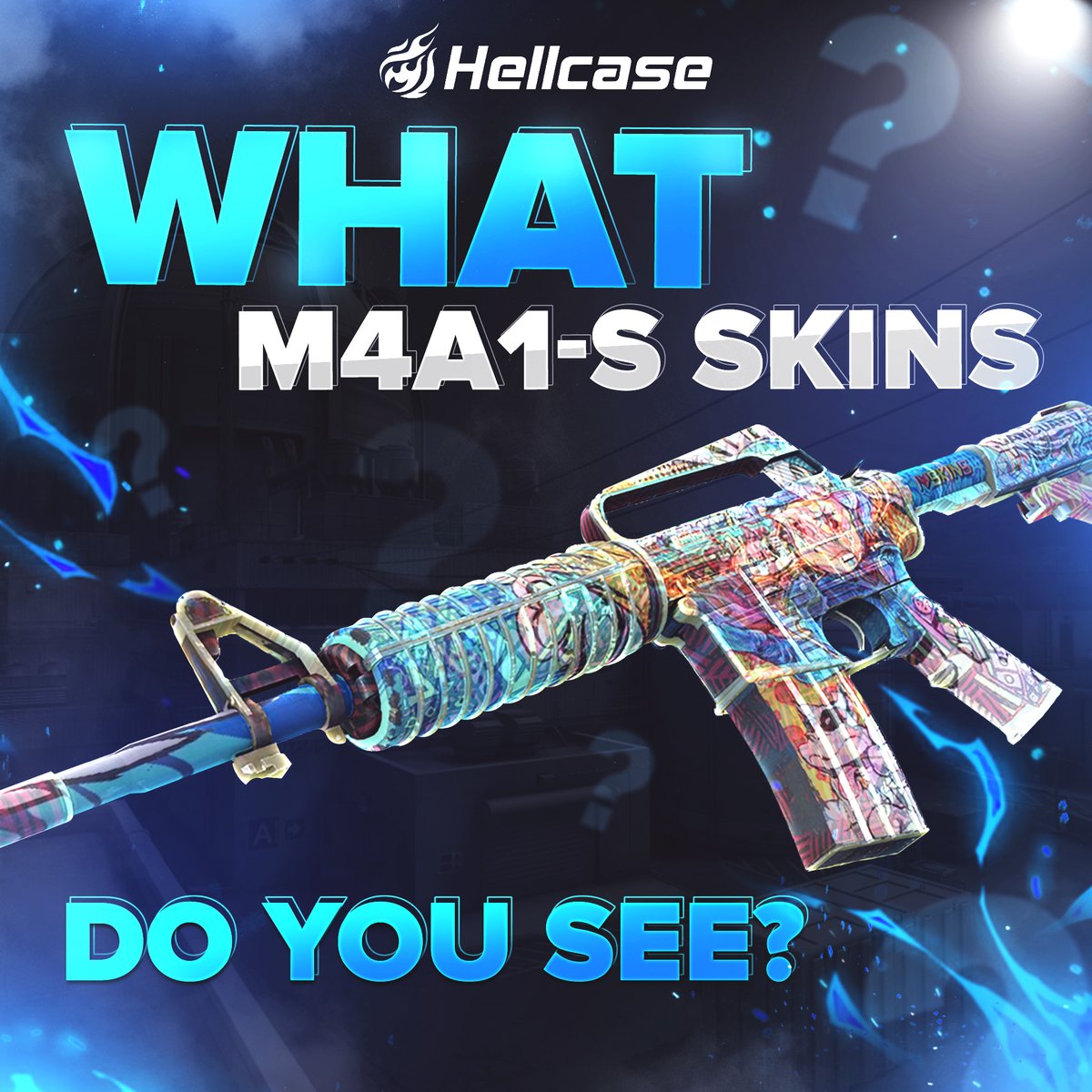 hellcase's tweet photo. Can you name all the skins layered on this M4A1-S?
Let us know in the comments down below! https://t.co/i8yZAwQPp7