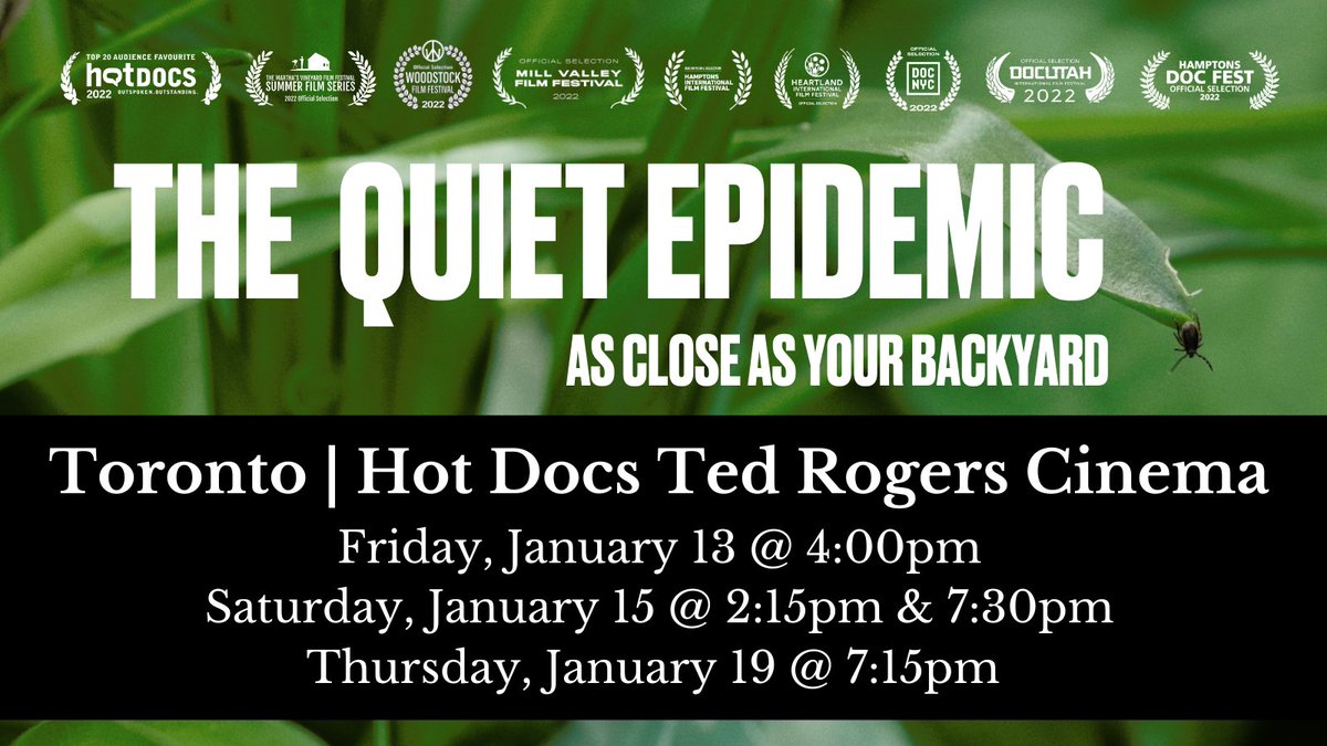 QuietEpidemic's tweet photo. #TheQuietEpidemic is heading back to #Toronto! The film will be screening at the @HotDocsCinema Jan. 13, 15, and 19!
Get tickets:
https://t.co/6zmBkO4dnC
#LymeDisease #LymeDiseaseAwareness #HotDocs22 #documentary https://t.co/BHNYCnvGKG