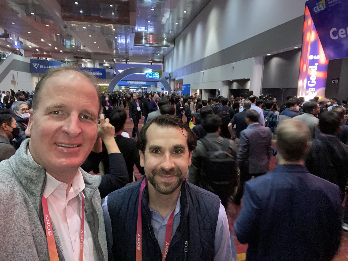 The #CES2023 show floors are open. Sure doesn’t feel like an economic slowdown here…