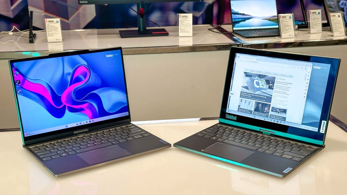 CeotechI's tweet photo. Lenovo ThinkBook Plus Twist è il versatile del CES 2023
#2in1 #CES2023 #Convertibile #EInk #IntelCore13aGen #Laptop #Lenovo #Notebook #Notizie #Novità #OLED #PC #Tech #TechNews #Tecnologia #Thinkbook #ThinkBookPlusTwist #Windows11
https://t.co/wZOeAd1GxD https://t.co/dcuT0tETjP