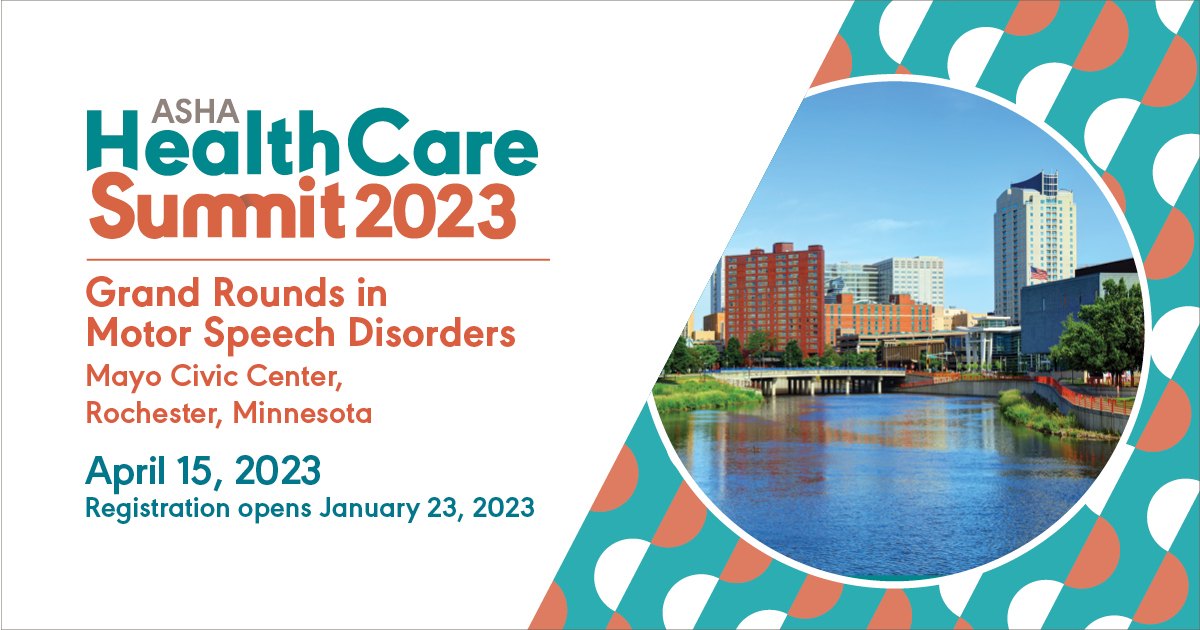 ASHAWeb's tweet photo. Save the date! Mark your calendar for April 15. Registration opens January 23. https://t.co/Wlz5zYuMXx #slpeeps #summit23 #slphealthcare #ashasig2 #ashasig3 #ashasig12 #ashasig13 #ashasig15 #ashasig16 #ashasig19 https://t.co/3gwGFGsWNQ