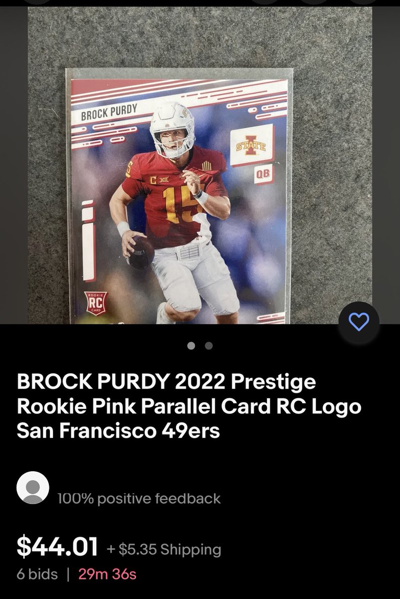 Collectarr's tweet image. I don’t think it’s overly surprising given the 49ers Super Bowl hype and comparisons to TB12, but a college uniform Prestige RC with 4 football releases in January? Woof