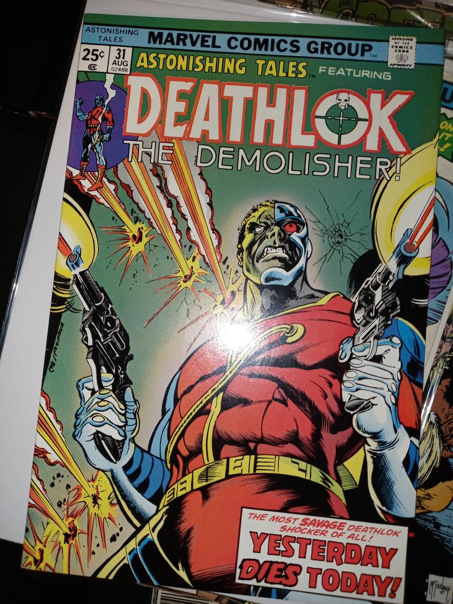 devastation79's tweet photo. @Shimada_Ichiban a few more I love the #deathlock cover #YesterdayDiesToday or that amazing classic #men cover "this issue"/#EverybodyDies ...perfect lols https://t.co/nCNOl1l975