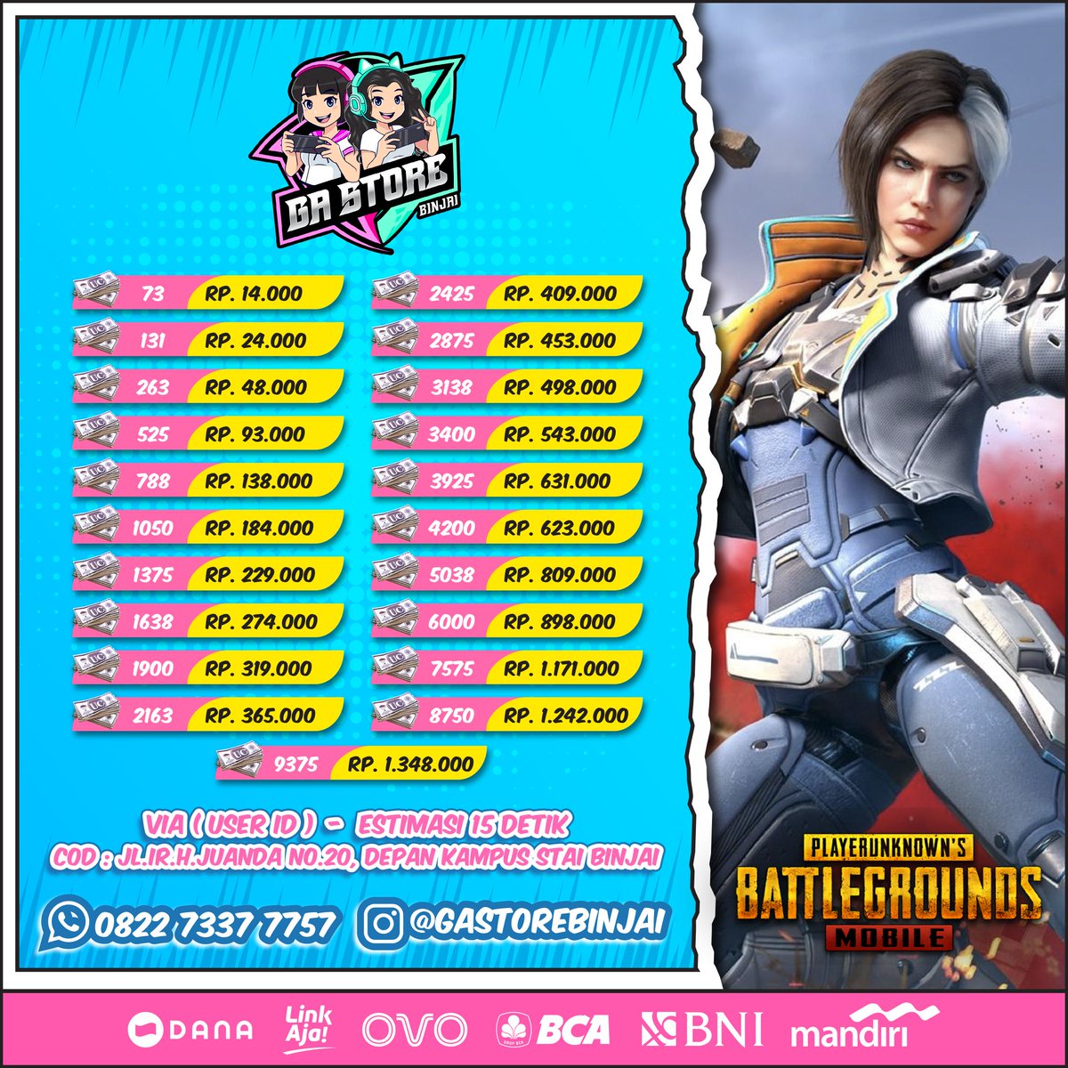 lecitbroo's tweet photo. #jasatopup
#game
#indonesia
#medan
#binjai
#PUBGMOBILE https://t.co/KhCMtwnfHm