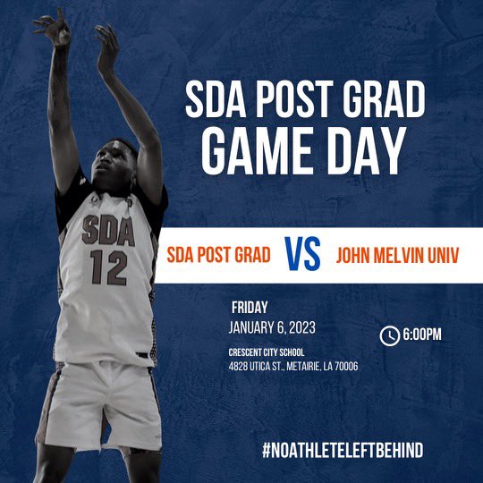 Join us Tomorrow #LionNation as SDA PG takes on John Melvin University! See you there!!