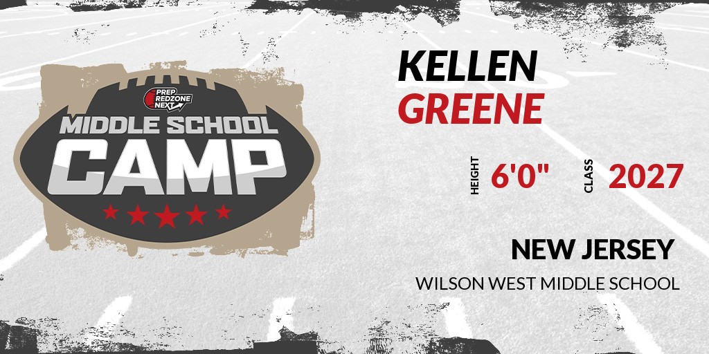 Welcome Class of 2027 Kellen Greene of Wilson West Middle School to the @PrepRedzoneNEXT Camp on 1-21 @ Superdome Sports. 🔥🏈 #PRZNextNortheast 🏈🔥 Register NOW! 👇 events.prepredzone.com/e/700/register…