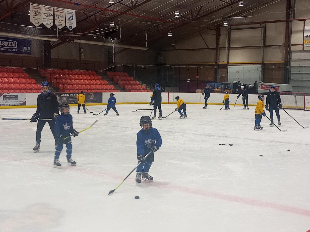 LJACU18AAA's tweet image. Whoa look at the size differences! Half Our U18AAA’s are helping out the @LMHARoughnecks U9 team with guidance from @200Hockey / lots of #skills #smiles and #stickhandling Way to be some good role models boys #bluebuckets #coaching #mentors #thefutureLJAC