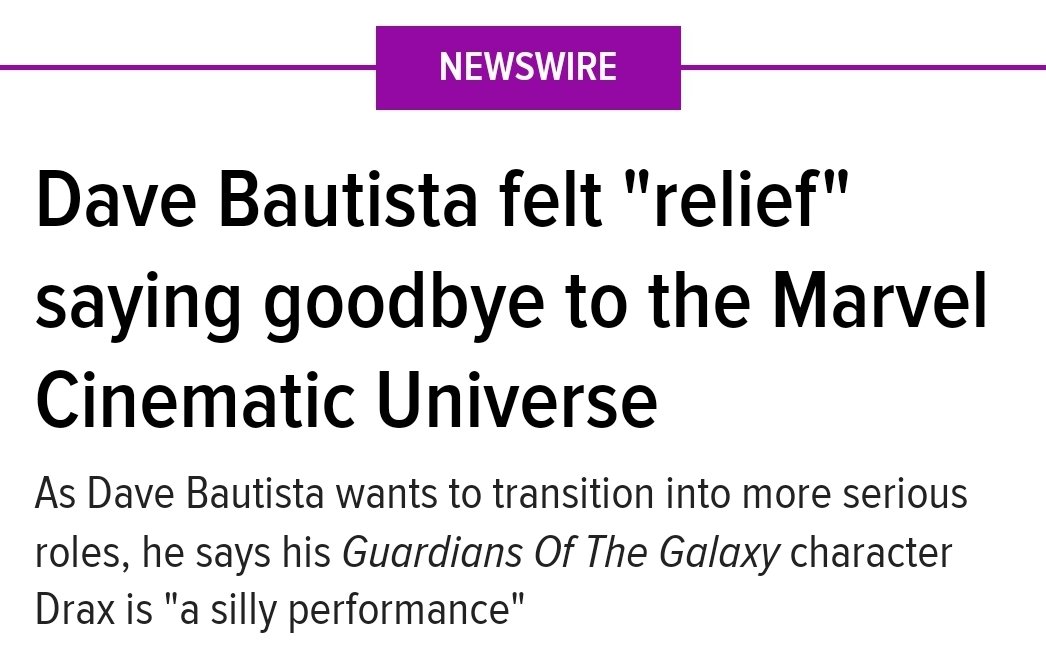 @DaveBautista going full Katherine Heigl, should work out really well