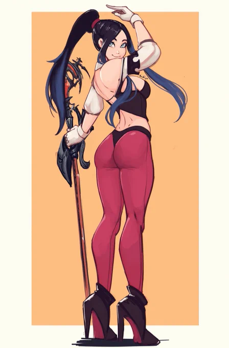 Wanted to draw a Red Mage from ff14.Took some liberty on the outfit :V 