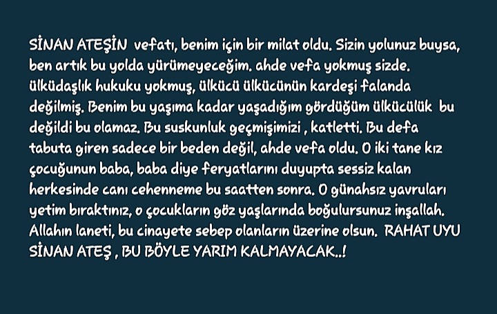 AhmetCetin1910's tweet photo. Mekânın Cennet Olsun #SinanAtesHep38Yasında https://t.co/rsSMRcdMMk
