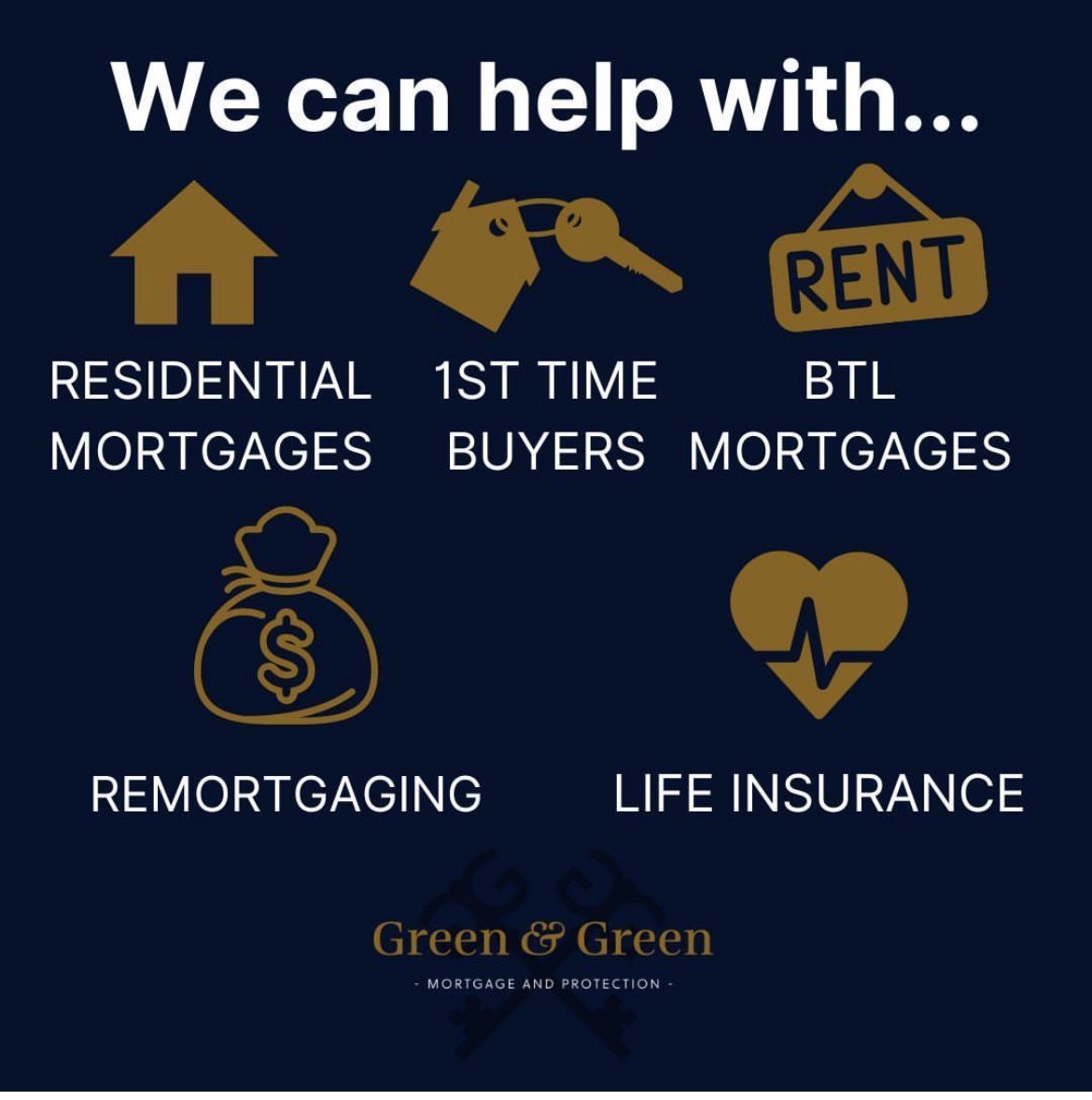 Get in touch today and see how I can help.                                            alex@greenandgreen.net or send me a private message #mortgage #LifeInsurance