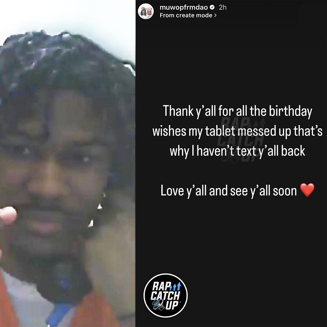 Who’s Making Noise⁉️ (@rapcatchup) on Twitter photo O-Block’s Muwop thanks fans for wishing him a happy 24th Birthday: “Love y’all and see y’all soon ❤️ <a href="/MuwopFrmdaO/">Skylah😇❤️ VonLilBru 👑🦁</a> O-Block’s Muwop thanks fans for wishing him a happy 24th Birthday: “Love y’all and see y’all soon ❤️ <a href="/MuwopFrmdaO/">Skylah😇❤️ VonLilBru 👑🦁</a>