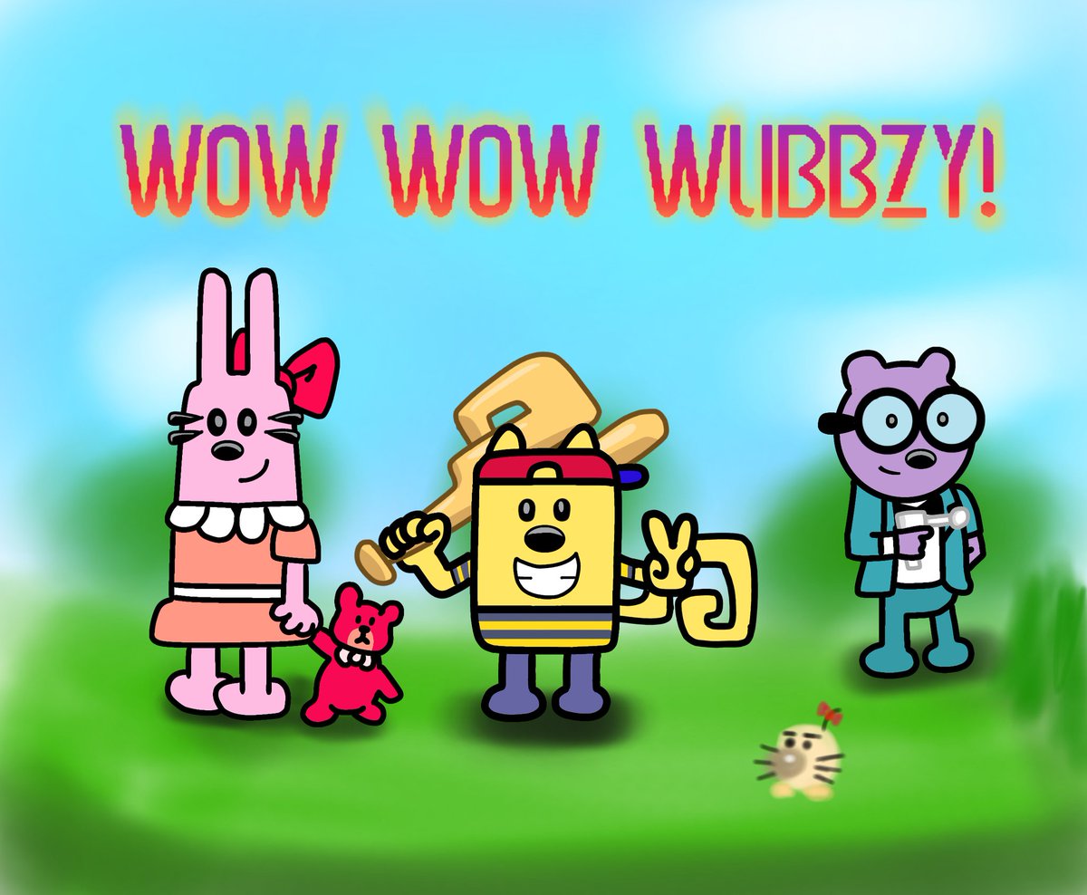 Since Wow Wow Wubbzy is becoming trending, I made Wubbzy, Walden, and Widget dressed like Ness, Jeff and Paula from Earthbound.
#wowwowwubbzy #EarthBound #MOTHER2 #artistsontwitter #art #widget