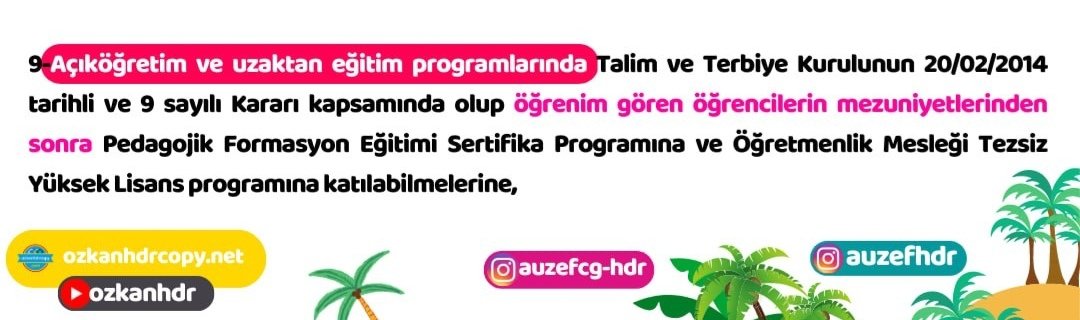 Açıköğretim ve örgün eğitim eşittir.! Pedagojik formasyon Açıköğretimlilerin mezun şartı buna aykırıdır. Bu kararı ivedilikle değiştirilmeli <a href="/RTErdogan/">Recep Tayyip Erdoğan</a> <a href="/erolozvar/">Erol Özvar</a> <a href="/YuksekogretimK/">Yükseköğretim Kurulu (YÖK)</a> #aöfokurkenformasyon
