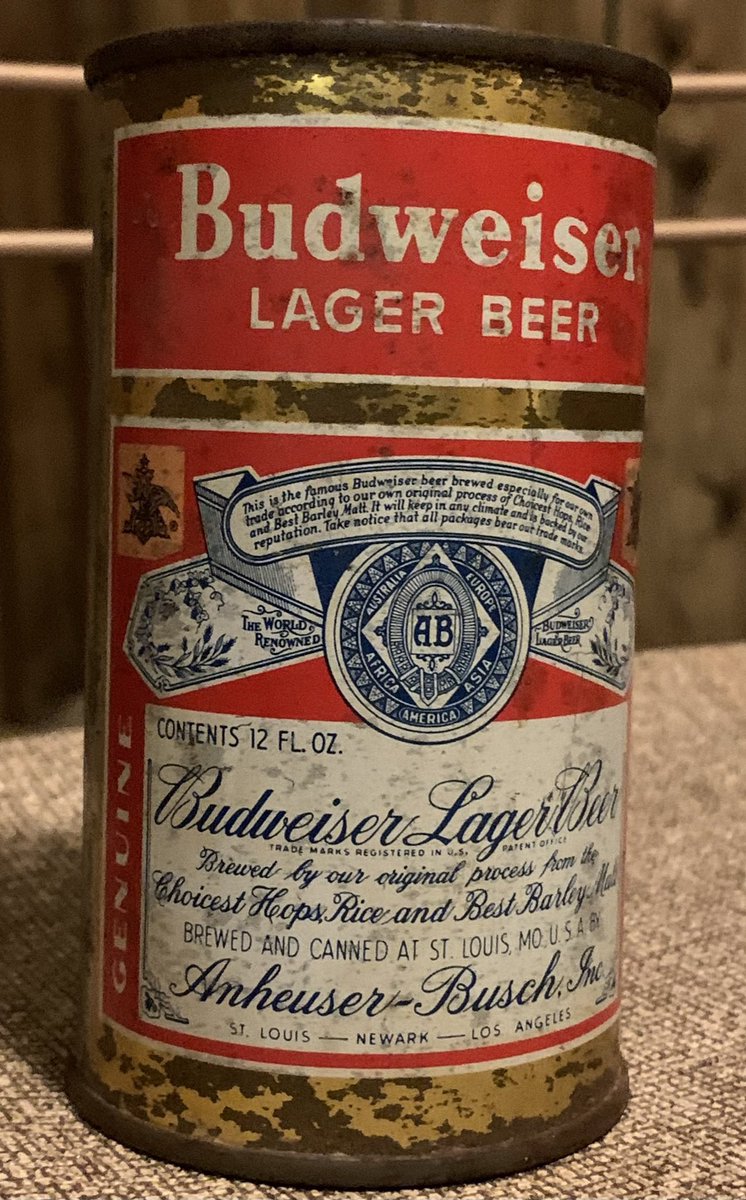 BrianHoff7's tweet photo. @AnheuserBusch Hi there @AnheuserBusch - a vintage can for a vintage beer!!! Oh I wish I was having a cold Bud right now https://t.co/T5ohaMnlbI