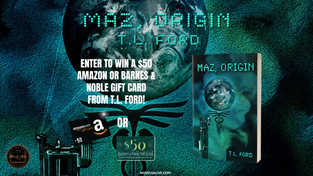 Entering the witness relocation program after lawfully escaping prison, teenage Merrill tries to fit into society. Her background and decisions may not let her. MAZ, ORIGIN, by T.L. Ford. Win a $50 Amazon/BN GC!  <a href="/CattailNu/">Theresa Ford</a> #SciFi <a href="/NovelsAlive/">Novels Alive</a> novelsalive.com/2023/01/05/spo…