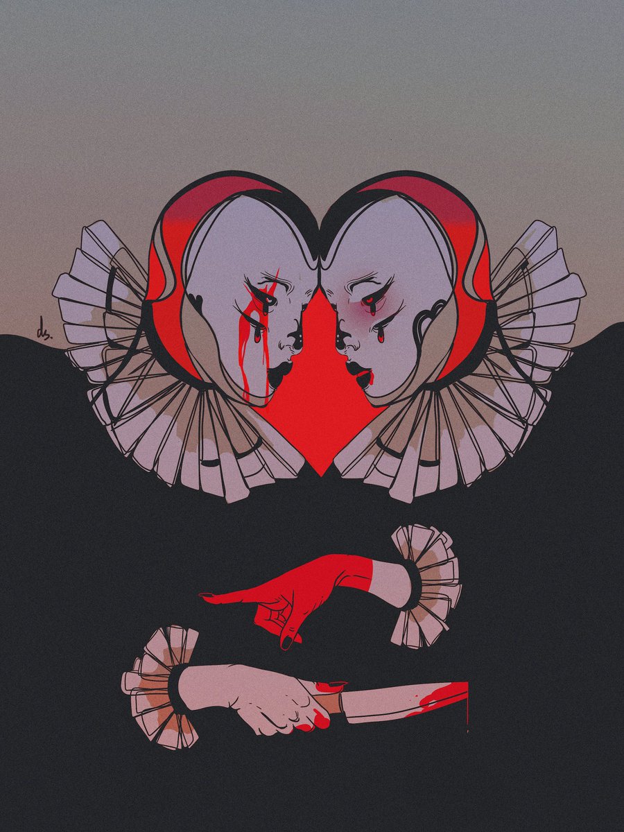 Hadji_Quest's tweet photo. If ur not up on @dead_seagull_ , it's time to get familiar... Love my newest piece. "Heartache"💔 https://t.co/mSE6SP4hCS