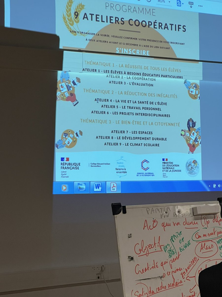 Passionnante soirée au <a href="/ClgEdouard/">Clg Edouard Vaillant</a> de Gennevilliers équipes du collèges, parents, élèves, ville pour réfléchir sur des propositions pour faire ensemble l’Ecole.