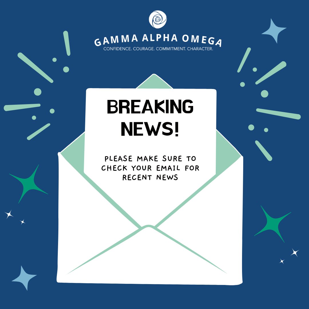 GammaAlphaOmega's tweet photo. Collegiate chapters- Please check your email for important P.A. Process and NEB Selection Committee announcements

Alumnae- Please check your email for important NEB Selection Committee announcements https://t.co/B1qRfImQGx