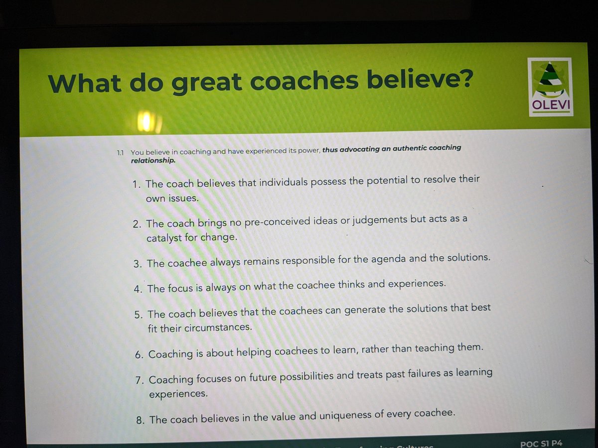 AlisonDay100864's tweet photo. Always a pleasure to introduce colleagues to @OLEVItalk #PowerofCoaching 
Working towards a #CoachingCulture @LEOacademies 
✔️Contracting
✔️Listening
✔️Responding
✔️What?
✔️How
✔️Practice https://t.co/kDH04lDIoT