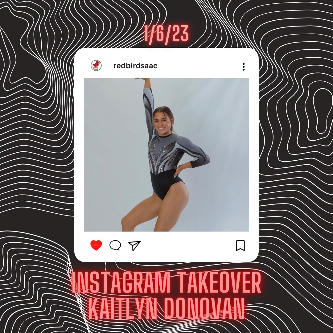 Mark your calendars! <a href="/kaitlynd0novan/">Kaitlyn Donovan</a> will be taking over the <a href="/RedbirdSAAC/">Illinois State SAAC</a> Instagram tomorrow! <a href="/redbirdwgym/">Illinois State Gymnastics</a> has been working hard over winter break &amp; we get to see a sneak peek! 🤩😎