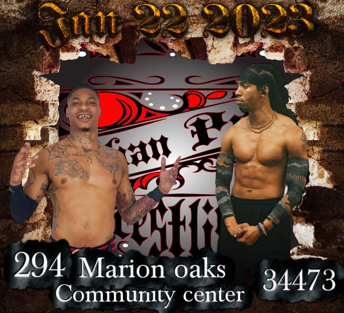 UrbanPW's tweet photo. Mason Walls and Nasir Santana clash on January 22 at the Marion Oaks Community Center at #upwunleashed in #ocala Tix Link: click link in bio or below https://t.co/DSfL6JVwXZ
#urbanprowrestling #wwe #aew #wk17 #prowrestling #ocalafl #masonwalls #nasirsantana #upw #thehellcat https://t.co/cTngqBSa0Y