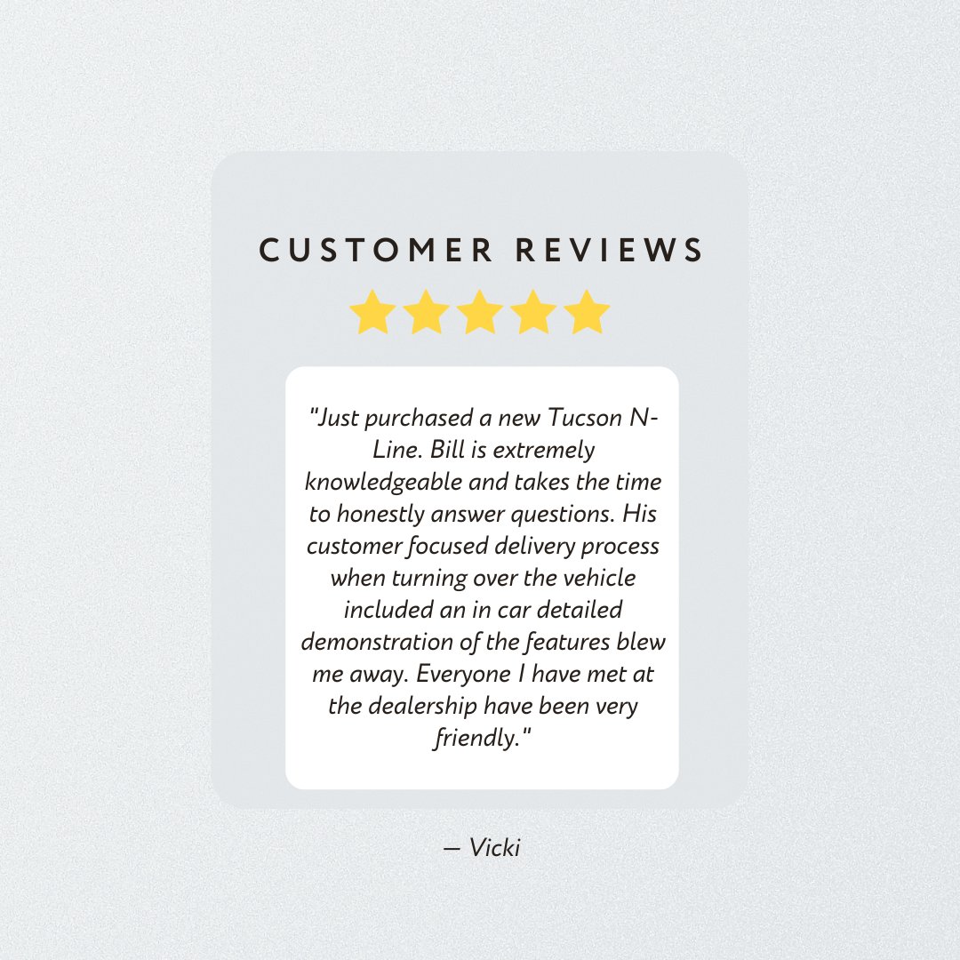 wpghyundai's tweet photo. Thank you Vicki for leaving this 5-star review! We're thrilled all your questions were answered about your new car. 

Visit us today to see why everyone that buys from us says, "I love my car!"

#manitoba #hyundai #wemakewah https://t.co/G96HgxWR8k