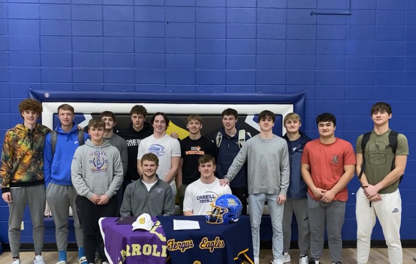 GNorslien's tweet photo. Very exited to announce that I have committed to @FootballCarroll!! Huge thanks to my family, teammates, community and coaches for all the support and time they have given me! Can’t wait to 
get to work @CoachPfanny!! https://t.co/05lnRdE5Ao