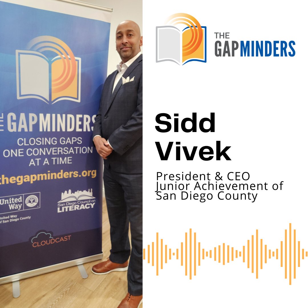 thegapminders's tweet photo. We are excited to be back with a new episode of The Gap Minders! Our first guest of the year is @siddvivek, President and CEO of @JASanDiego.

Check out how the organization provides students with financial literacy education and career training. The new episode comes out Monday! https://t.co/LmZM6hVRGV