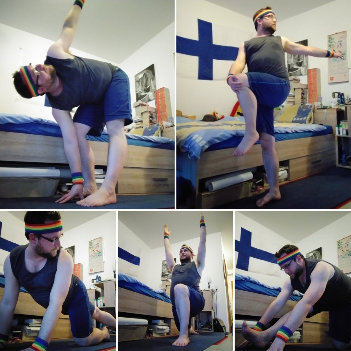HIMzone666NetMs's tweet photo. 30 day yoga challenge
Self Care Yoga
by #YogaMitMady #madymorrison
#yoga #selfcare #asana #Peace #tree #inspiration #gay #lesbian #cis #trans #queer #rainbow #SpiceBoy #sportyspice #Peace #NoWar #westandwithukraine #freeiran #beardgang #chesthair #newyear https://t.co/J8pvcLrr6r