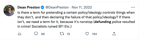 michelletandler's tweet photo. @DeanPreston Supervisor Preston - could you please clarify your stance on the role that SFPD plays in preventing crime? https://t.co/wFzEhrmt1p