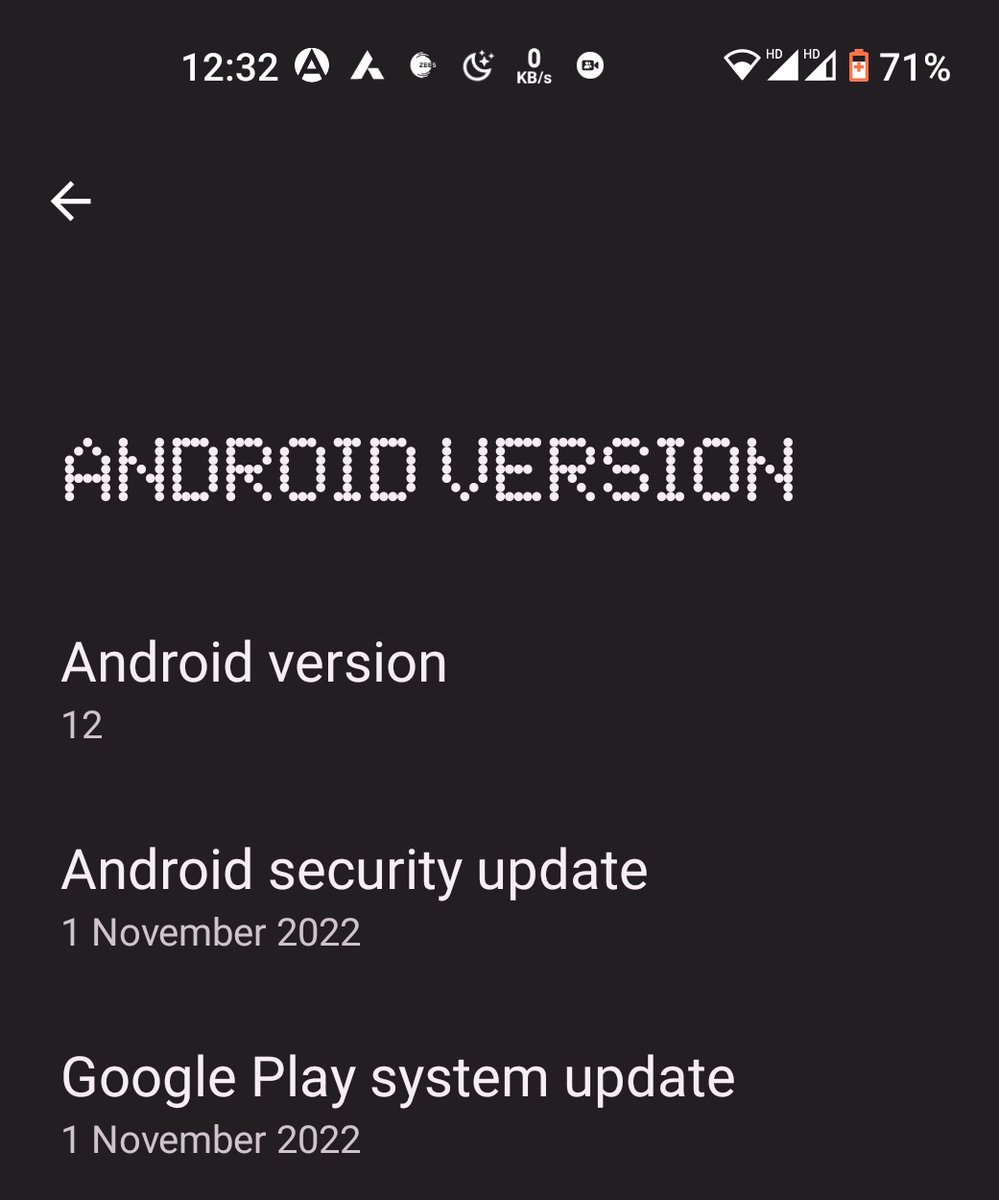 I have scanned for update many times but there's no update showing Android version 12 <a href="/nothing/">Nothing</a> <a href="/getpeid/">Carl Pei</a>
