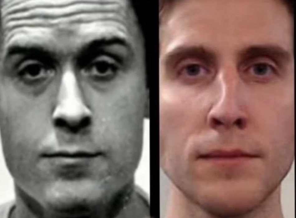Bild von Bryan Kohlberger und Ted Bundy nebeneinander