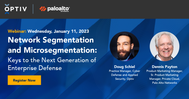 KoszykMark's tweet photo. Get expert advice on tracking #ZeroTrust with network segmentation (and how it can lessen the impact of #Ransomware) with @Optiv's Doug Schiel on Wednesday, Jan. 11 – register here: https://t.co/3U1pUmMSp5 https://t.co/yPQOi2YdQI