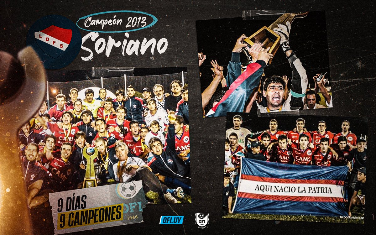 _ofiuy's tweet photo. 𝟗 𝐝í𝐚𝐬, 𝟗 𝐜𝐚𝐦𝐩𝐞𝐨𝐧𝐞𝐬

🏆 Continuamos con la cuenta regresiva de cara a la Copa Nacional de Selecciones repasando el título de Soriano en el año 2013, quien derrotó en la final a Cerro Largo 

📸 https://t.co/7gV8CRtUvh

#CopaOFI https://t.co/xTwkJmSWKX