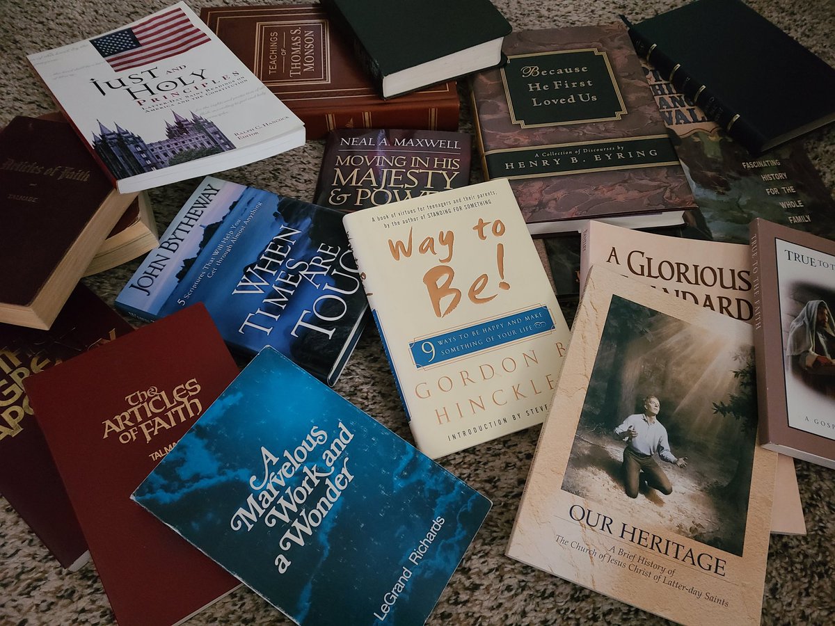 Enos_Envy's tweet image. Bro, this is the 3rd pass through my house and I'm STILL finding mormon books to trash--including a Triple.