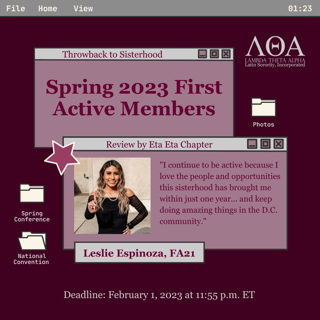 LTA1975's tweet image. We recognize our first Lifetime, Undergraduate &amp;amp; Alumna members who chose active membership in Spring 2023! The deadline to pay your dues is 02/01 at 11:55 p.m. ET. Visit our member dues page here: bit.ly/3zNdXXg🔗 #LTA1975 #BeActive #LifetimeCommitment #Sisterhood