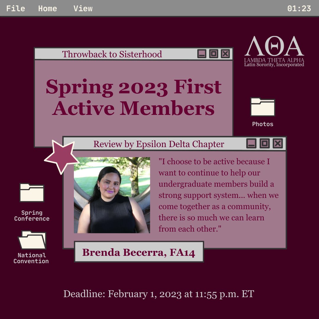 LTA1975's tweet image. We recognize our first Lifetime, Undergraduate &amp;amp; Alumna members who chose active membership in Spring 2023! The deadline to pay your dues is 02/01 at 11:55 p.m. ET. Visit our member dues page here: bit.ly/3zNdXXg🔗 #LTA1975 #BeActive #LifetimeCommitment #Sisterhood