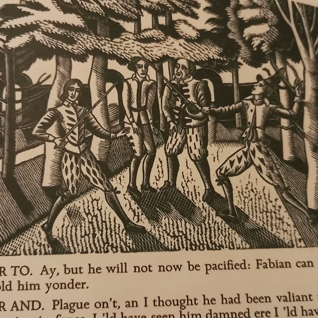 ThatArtBlog's tweet photo. For Twelfth Night and the end of the Christmas period, here is Eric Ravilious #ericravilious @Ravilious2 https://t.co/qRcG74cBDb