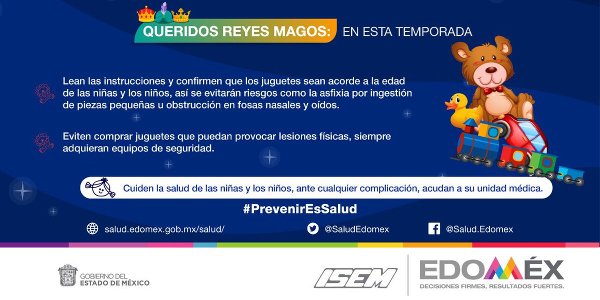 CecytemMetepec's tweet photo. Queridos #ReyesMagos 🫅🏽🫅🏼🫅🏿: 
Al comprar los regalos para niñas y niños, verifiquen que al estar jugando,👑 Si se trata de patines, patinetas o bicicletas, deben ir acompañadas del equipo de seguridad como, casco, rodilleras y coderas, para evitar lesiones.
#PrevenirEsSalud https://t.co/DWDdFs2Mmq