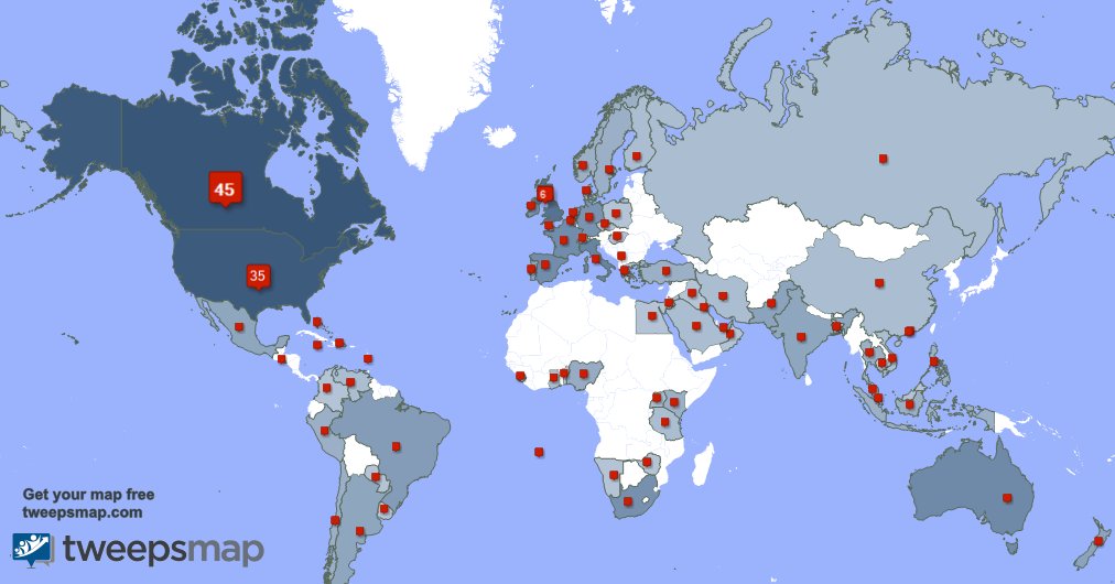 Special thank you to my 3 new followers from Canada, and more last week. tweepsmap.com/!eepeters_ep