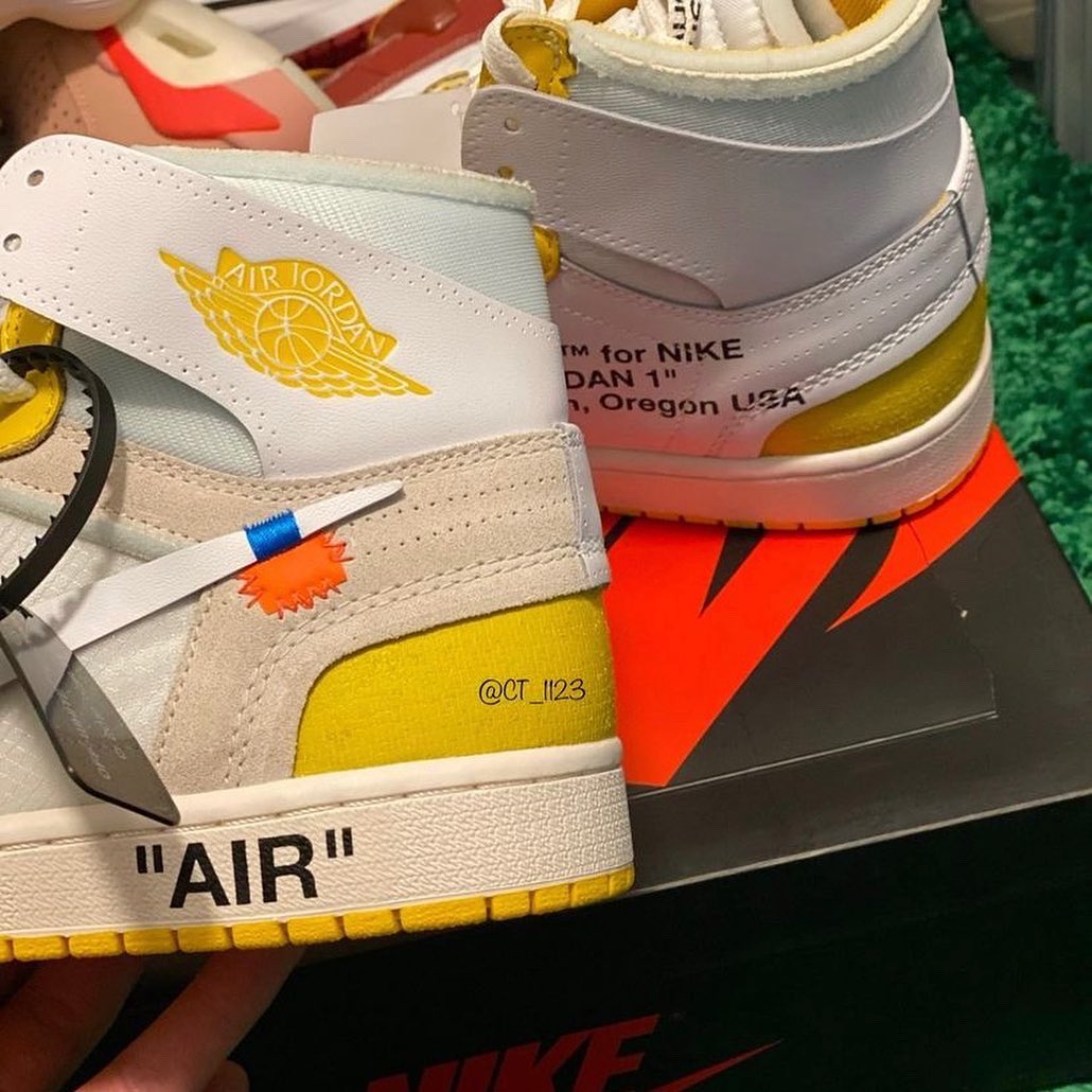 OFF-WHITE x Air Jordan 1 Canary Yellow Sample