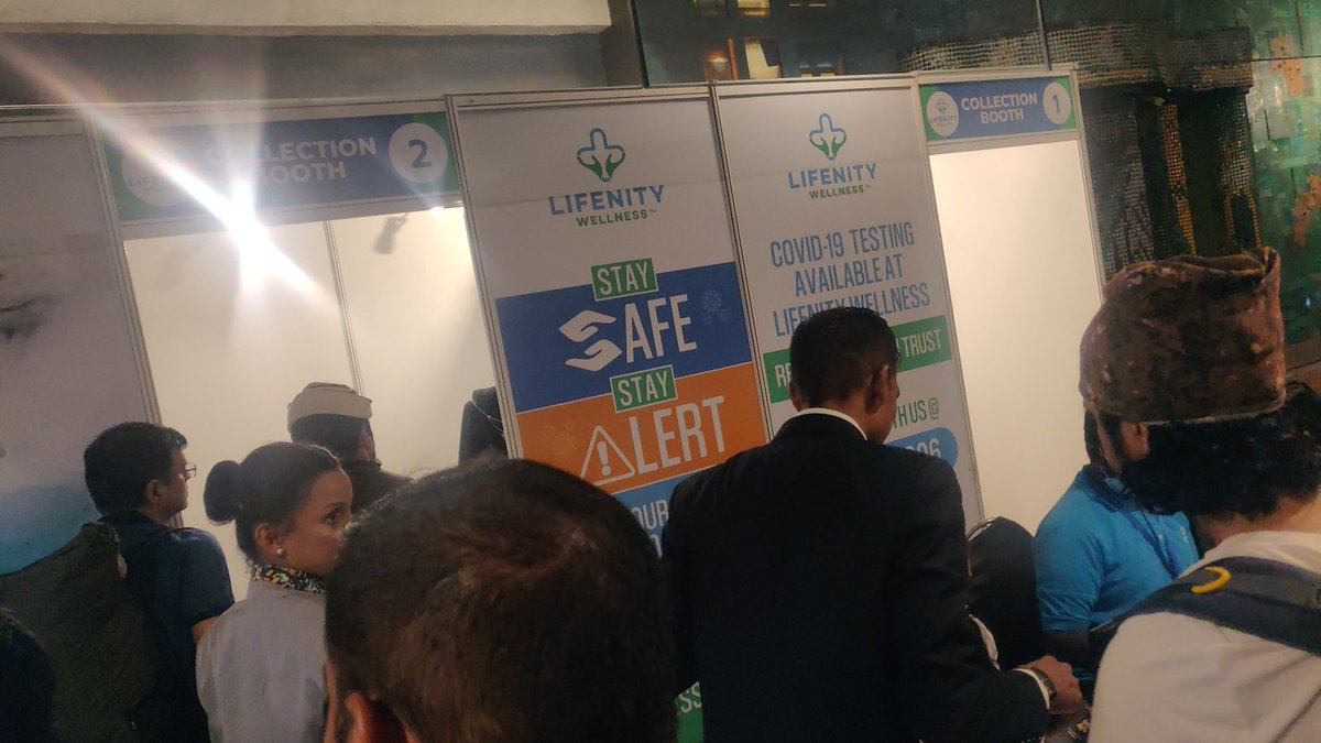 sursagar7's tweet photo. @CSMIA_Official @gautam_adani  of the available 2 booths only 1 is active , we were pulled out of immigration queue for this random COVID test. Such a waste of time and energy. https://t.co/4BO3X9XTWS