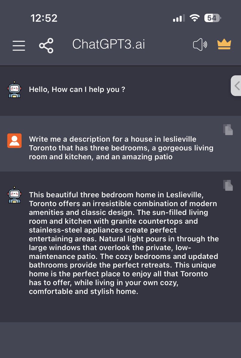 TiffanyLJ_'s tweet photo. Used #ChatGPT to write my @Airbnb listing descriptions… just wow!!! 😧 #copywriting #ai https://t.co/U3p8WwcrGQ